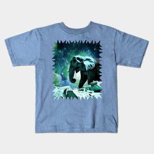 Galaxy Elephant of the Planet Pachyderm Kids T-Shirt